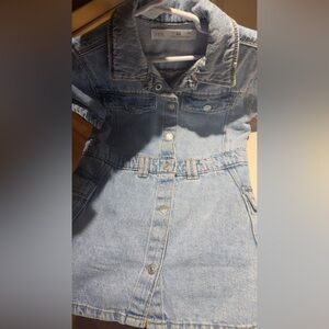 Zara Denim Button-Up Dress